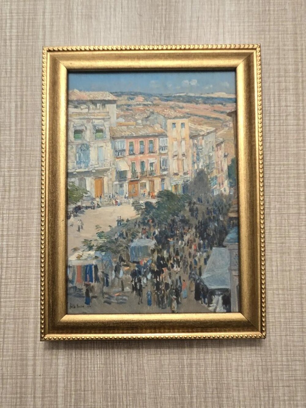 Childe Hassam "El Zocodover, Toledo, Spain" Art Reproduction Print